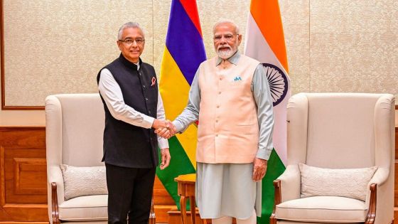 Rencontre entre Pravind Jugnauth et son homologue indien Narendra Modi