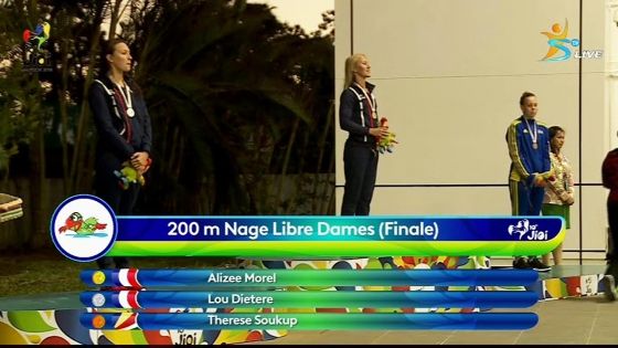 JIOI : Natation- La Réunionnaise Alizée Morel décroche l’or au 200 m nage libre