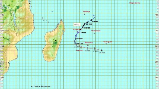 Belal : un avertissement de cyclone de classe 1 reste en vigueur à Maurice