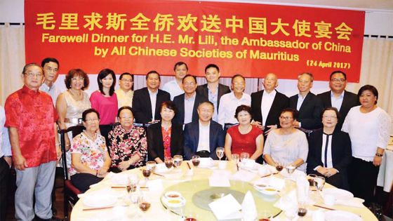 Farewell dinner: Chinese Ambassador calls for Mauritius-China business partnership
