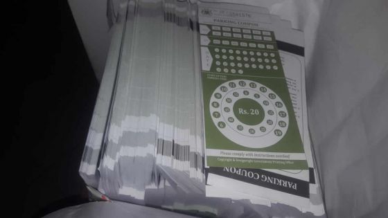 A Triolet : des faux coupons de parking valant Rs 500 000 saisis dans une imprimerie