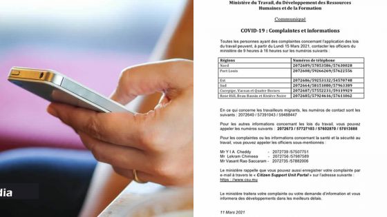 Infos pratiques : ces numéros à contacter pour les plaintes pour non-respect des lois du travail 