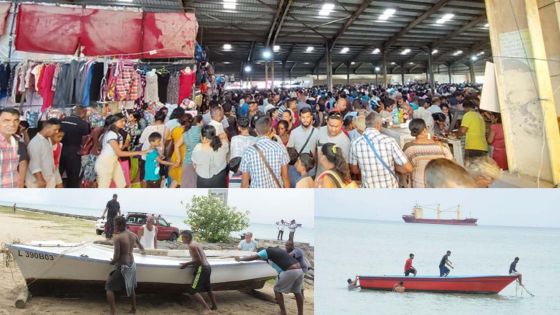 [En images] Alerte cyclonique 2 : des Mauriciens font des emplettes ; des pêcheurs amarrent leurs bateaux