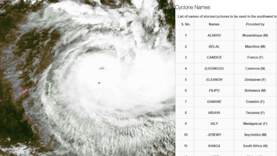 Saison 2023/2024 : les noms des cyclones dévoilés 