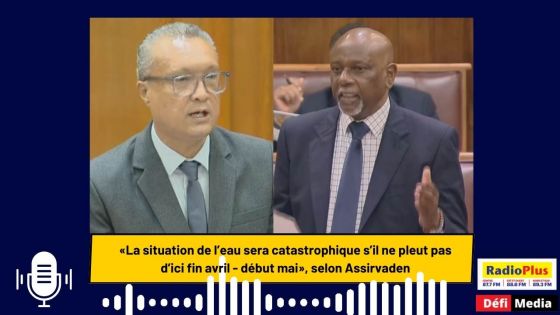 «La situation de l’eau sera catastrophique s’il ne pleut pas d’ici fin avril - début mai», selon Assirvaden