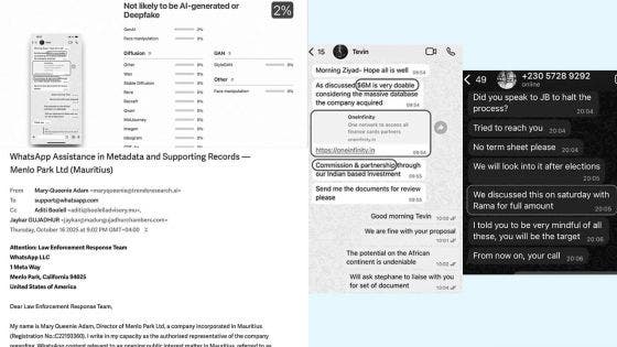 «Deal Sithanen» : Menlo Park sollicite l’assistance de WhatsApp pour authentifier les échanges
