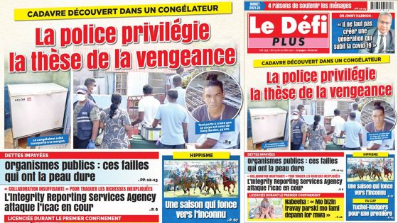 Voici la Une du Défi Plus de ce samedi 15 mai 2021