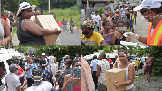 [En images] Total lockdown : distribution de vivres aux familles nécessiteuses 