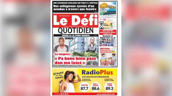 Voici la Une du Defi Quotidien de ce lundi 17 juin 2019