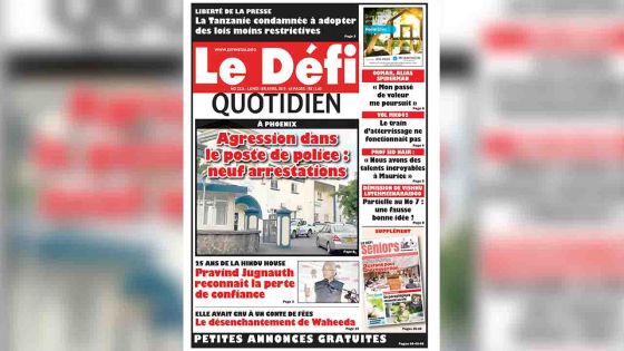 Voici la Une du Defi Quotidien de ce lundi 01 avril 2019