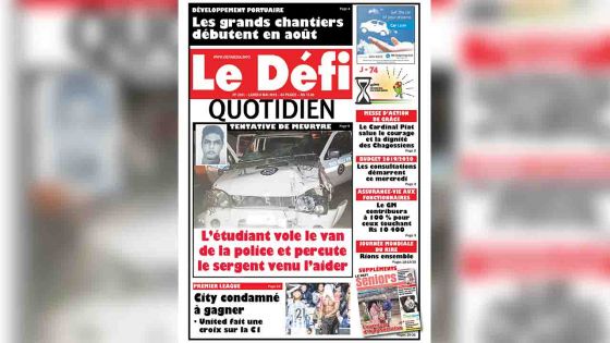 Voici la Une du Defi Quotidien de ce lundi 06 mai 2019