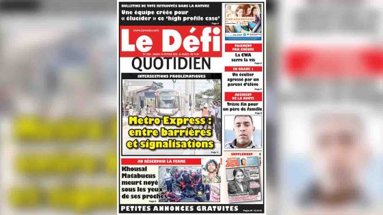 Voici la Une du Defi Quotidien de ce mardi 18 février 2020