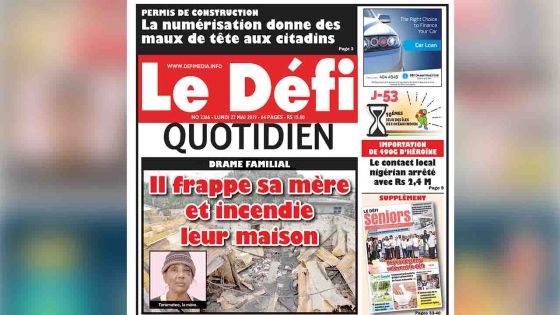 Voici la Une du Défi Quotidien de ce lundi 27 mai 2019