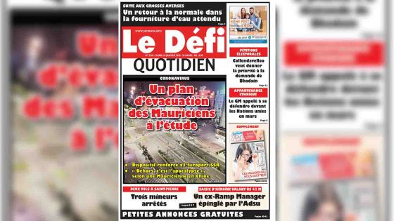 Voici la Une du Défi Quotidien de ce mardi 28 janvier 2020