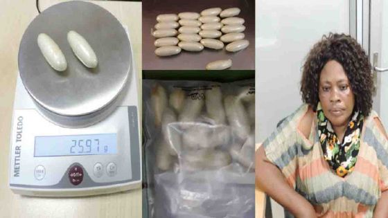 Plaisance : une Angolaise arrêtée avec Rs 16 M d’héroïne 