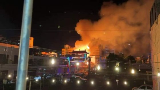 Incendie dans un bâtiment à la rue Royale, Port-Louis