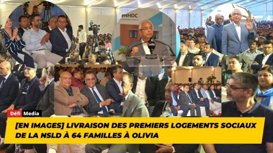 [En images] Livraison des premiers logements sociaux de la NSLD à 64 familles à Olivia