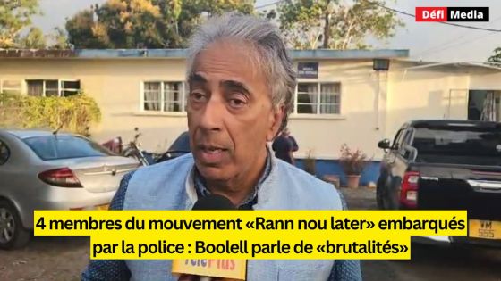 4 membres du mouvement «Rann nou later» embarqués par la police : Boolell parle de «brutalités» et d'«arrestations arbitraires»