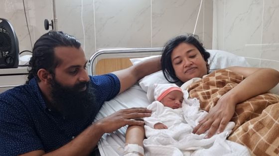 Aahana, le premier bébé de 2022 à l'île Maurice