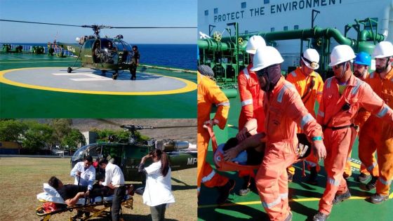 Opération de sauvetage : l’Helicopter Squadron est intervenu à 4 milles nautiques de Balaclava