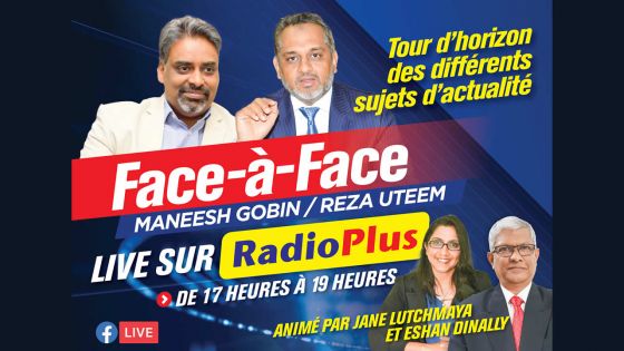 Sur Radio Plus cet après-midi : face-à-face Maneesh Gobin/Reza Uteem