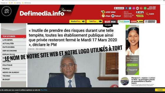 Fake news : Le Défi Media Group dénonce la publication d'une fausse nouvelle et s'en remettra à la police 