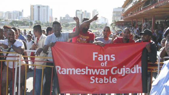 [En images] Hippisme : les fans de l'écurie Rameshwar Gujadhur jubilent après la victoire de Nottinghamshire 