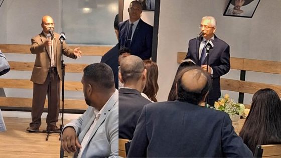 [En images] FCM : Pravind Jugnauth présent à un cocktail dînatoire en l'honneur d'un lauréat 