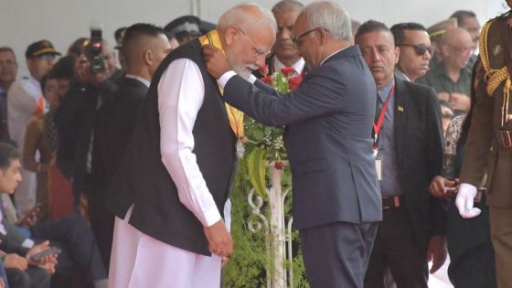 [En images] Fête nationale : Maurice honore Narendra Modi avec la médaille GCSK
