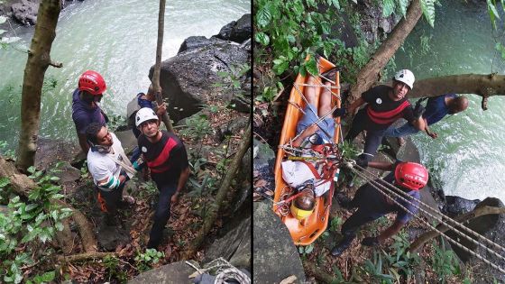 Cascade de Beaux-Songes : un randonneur malgache fait une chute de six mètres