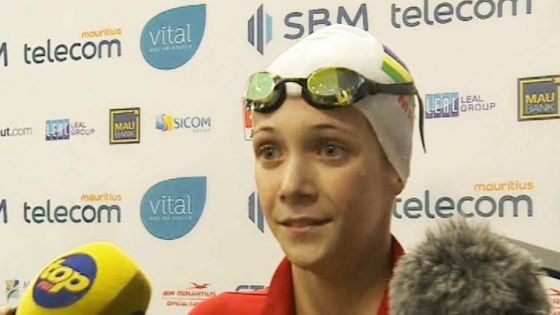  JIOI – Natation : la Mauricienne Ines Gebert, 15 ans, remporte l'or au 200m papillon 