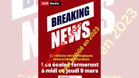 École : Attention à un post publié l'année dernière qui circule de nouveau et qui peut créer de la confusion 