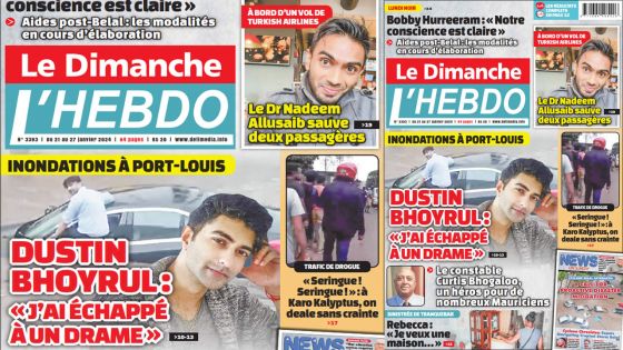 Voici la Une de Le Dimanche/L'Hebdo de ce Dimanche 20 Janvier 2024