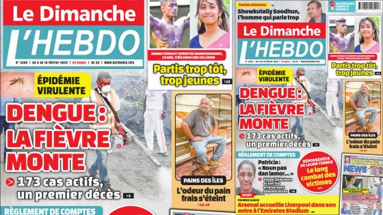 Voici la Une de Le Dimanche/L'Hebdo de ce Dimanche 04 Février 2024