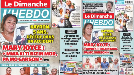 Voici la Une de Le Dimanche/L'Hebdo de ce Dimanche 03 Mars 2024