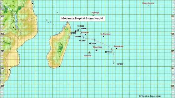 Météo : la tempête Herold à 850 km de Maurice 