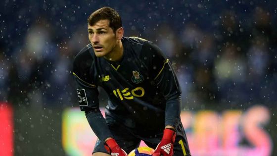 Le gardien de but de Porto Iker Casillas hospitalisé après un infarctus 