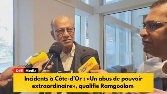 Incidents à Côte-d’Or : «Un abus de pouvoir extraordinaire», qualifie Ramgoolam