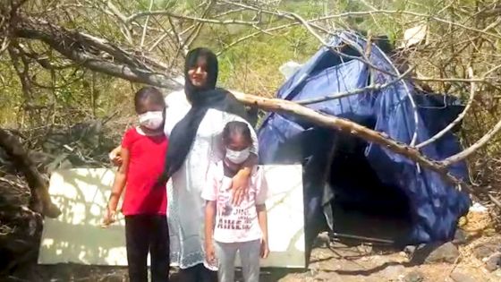 Vallée-Pitot : Une veuve et ses deux filles dorment sous une tente