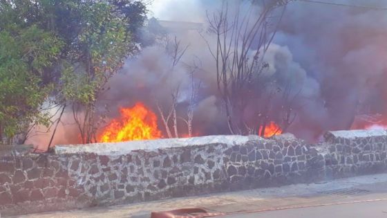 Port-Louis : Violent incendie à la route Militaire