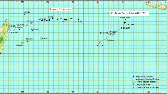 Météo : la dépression tropicale à 1 045 km de Maurice 