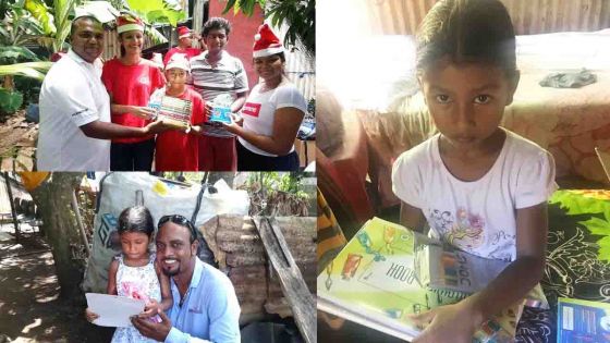 Solidarité mauricienne après la publication d'un article du Défi Plus : Noël festif pour la petite Kaveri à Pamplemousses