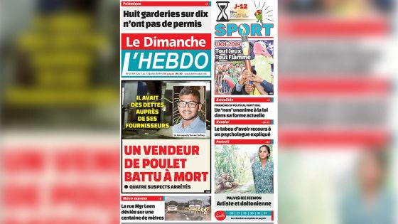 Voici la Une de Le Dimanche / L'Hebdo