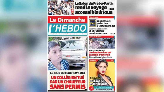 Voici la Une de Le Dimanche / L'Hebdo