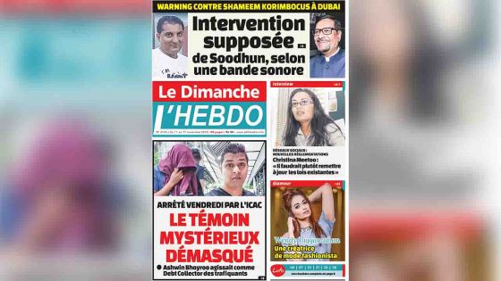 Voici la Une de Le Dimanche / L'Hebdo