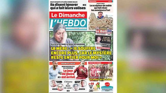 Voici la Une de Le Dimanche / L'Hebdo