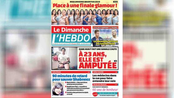 Voici la Une de Le Dimanche / L'Hebdo