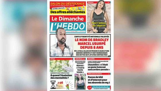 Voici la Une de Le Dimanche / L'Hebdo