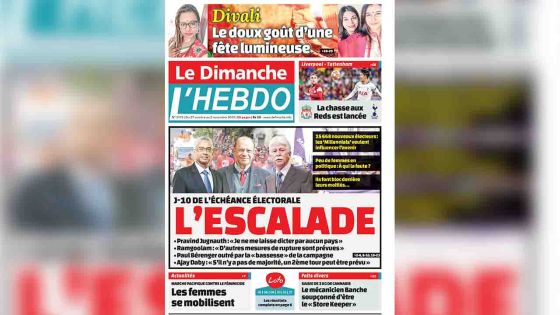 Voici la Une de Le Dimanche / L'Hebdo