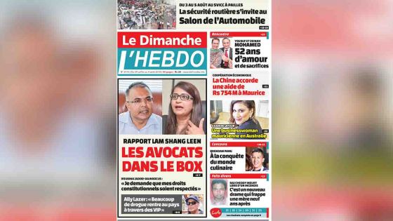 Voici la Une de Le Dimanche / L'Hebdo 